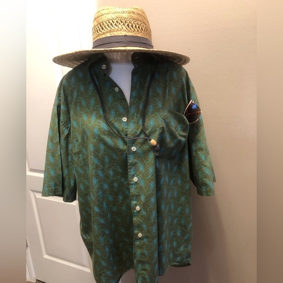 Alan Flusser Casual Button Front Men’s Shirt Size 2XL - Picture 2 of 9